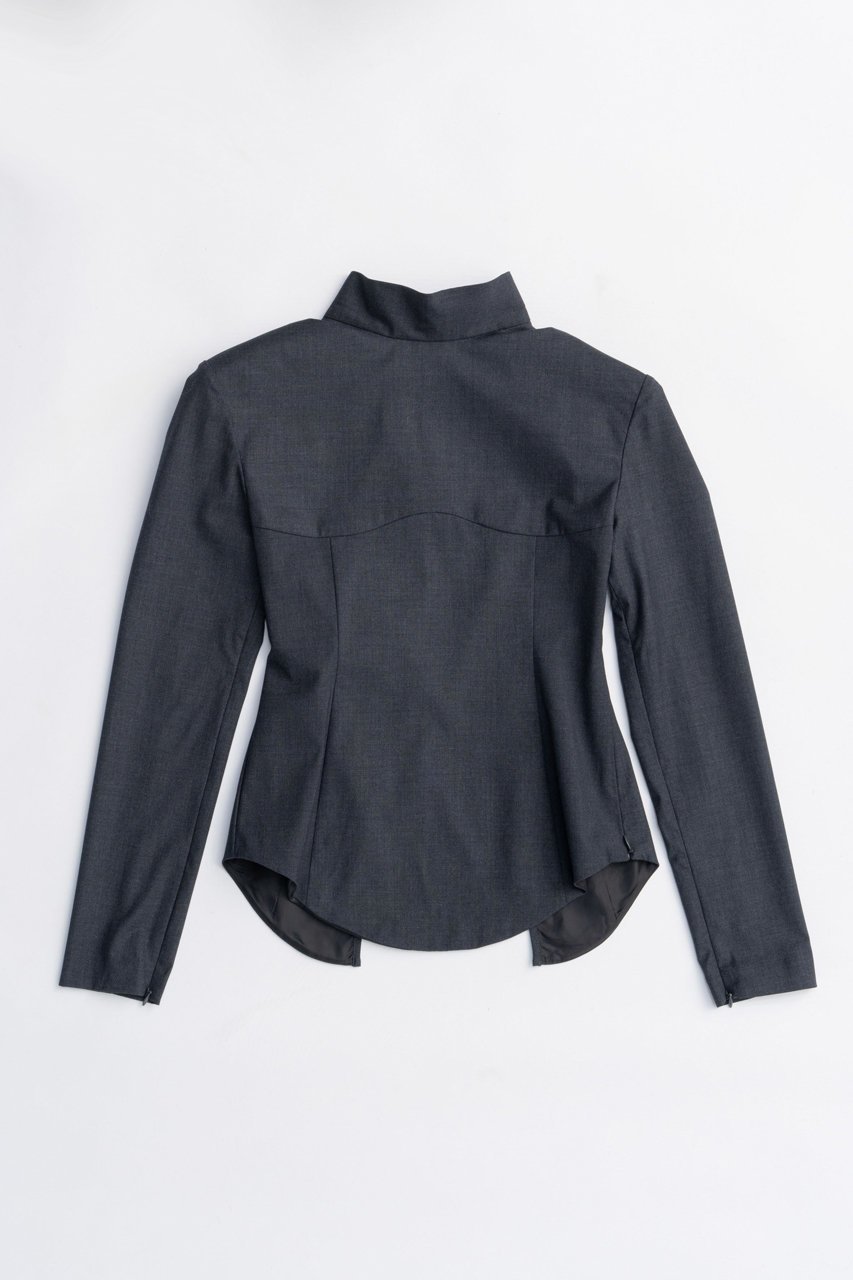 【プランク プロジェクト/PRANK PROJECT】のスーチングバックタイトップス / Suiting Back Tie Tops 人気、トレンドファッション・服の通販 founy(ファニー) ファッション Fashion レディースファッション Fashion for Women トップス・カットソー Cut & Sew Tops シャツ・ブラウス・オフィスカジュアル Elegant Blouses & Button-Ups シンプル Simple, Minimal スリーブ Sleeve, Long Sleeve / Short Sleeve フロント Front, Front Design マニッシュ Mannish, Boyish ラウンド Round, Round Neck ロング Long, Long-Length other-1|ID: prp329100004622132 ipo3291000000033169654