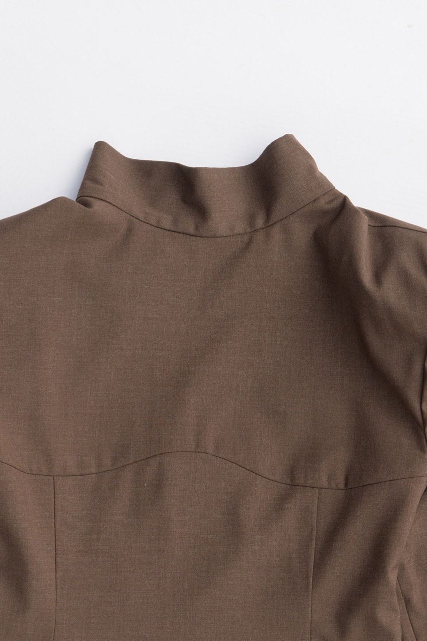 【プランク プロジェクト/PRANK PROJECT】のスーチングバックタイトップス / Suiting Back Tie Tops 人気、トレンドファッション・服の通販 founy(ファニー) ファッション Fashion レディースファッション Fashion for Women トップス・カットソー Cut & Sew Tops シャツ・ブラウス・オフィスカジュアル Elegant Blouses & Button-Ups シンプル Simple, Minimal スリーブ Sleeve, Long Sleeve / Short Sleeve フロント Front, Front Design マニッシュ Mannish, Boyish ラウンド Round, Round Neck ロング Long, Long-Length other-2|ID: prp329100004622132 ipo3291000000033169658