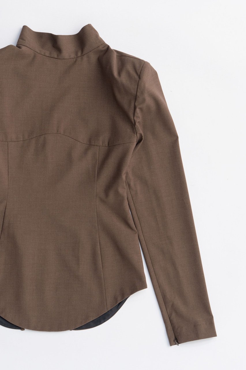 【プランク プロジェクト/PRANK PROJECT】のスーチングバックタイトップス / Suiting Back Tie Tops 人気、トレンドファッション・服の通販 founy(ファニー) ファッション Fashion レディースファッション Fashion for Women トップス・カットソー Cut & Sew Tops シャツ・ブラウス・オフィスカジュアル Elegant Blouses & Button-Ups シンプル Simple, Minimal スリーブ Sleeve, Long Sleeve / Short Sleeve フロント Front, Front Design マニッシュ Mannish, Boyish ラウンド Round, Round Neck ロング Long, Long-Length other-3|ID: prp329100004622132 ipo3291000000033169659