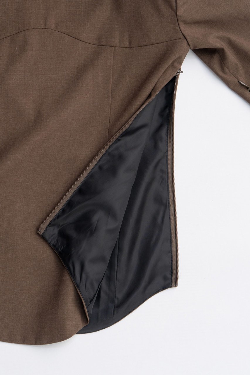 【プランク プロジェクト/PRANK PROJECT】のスーチングバックタイトップス / Suiting Back Tie Tops 人気、トレンドファッション・服の通販 founy(ファニー) ファッション Fashion レディースファッション Fashion for Women トップス・カットソー Cut & Sew Tops シャツ・ブラウス・オフィスカジュアル Elegant Blouses & Button-Ups シンプル Simple, Minimal スリーブ Sleeve, Long Sleeve / Short Sleeve フロント Front, Front Design マニッシュ Mannish, Boyish ラウンド Round, Round Neck ロング Long, Long-Length other-4|ID: prp329100004622132 ipo3291000000033169660