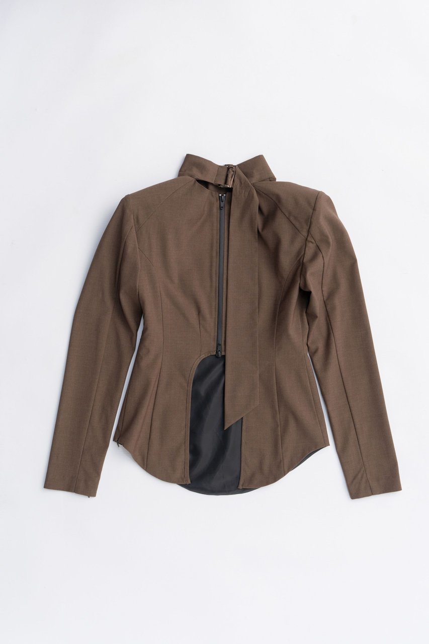 【プランク プロジェクト/PRANK PROJECT】のスーチングバックタイトップス / Suiting Back Tie Tops 人気、トレンドファッション・服の通販 founy(ファニー) ファッション Fashion レディースファッション Fashion for Women トップス・カットソー Cut & Sew Tops シャツ・ブラウス・オフィスカジュアル Elegant Blouses & Button-Ups シンプル Simple, Minimal スリーブ Sleeve, Long Sleeve / Short Sleeve フロント Front, Front Design マニッシュ Mannish, Boyish ラウンド Round, Round Neck ロング Long, Long-Length other-6|ID: prp329100004622132 ipo3291000000033169662