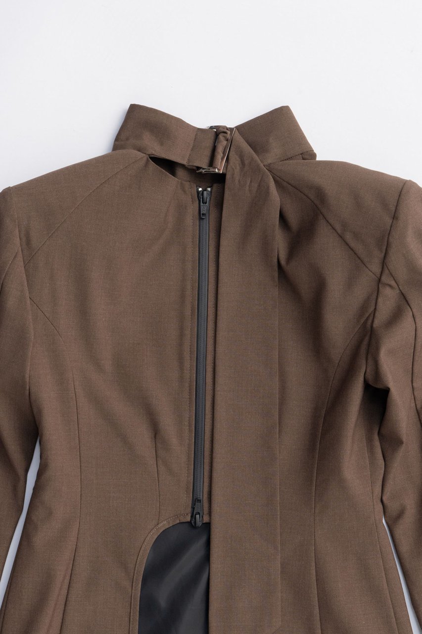 【プランク プロジェクト/PRANK PROJECT】のスーチングバックタイトップス / Suiting Back Tie Tops 人気、トレンドファッション・服の通販 founy(ファニー) ファッション Fashion レディースファッション Fashion for Women トップス・カットソー Cut & Sew Tops シャツ・ブラウス・オフィスカジュアル Elegant Blouses & Button-Ups シンプル Simple, Minimal スリーブ Sleeve, Long Sleeve / Short Sleeve フロント Front, Front Design マニッシュ Mannish, Boyish ラウンド Round, Round Neck ロング Long, Long-Length other-7|ID: prp329100004622132 ipo3291000000033169663