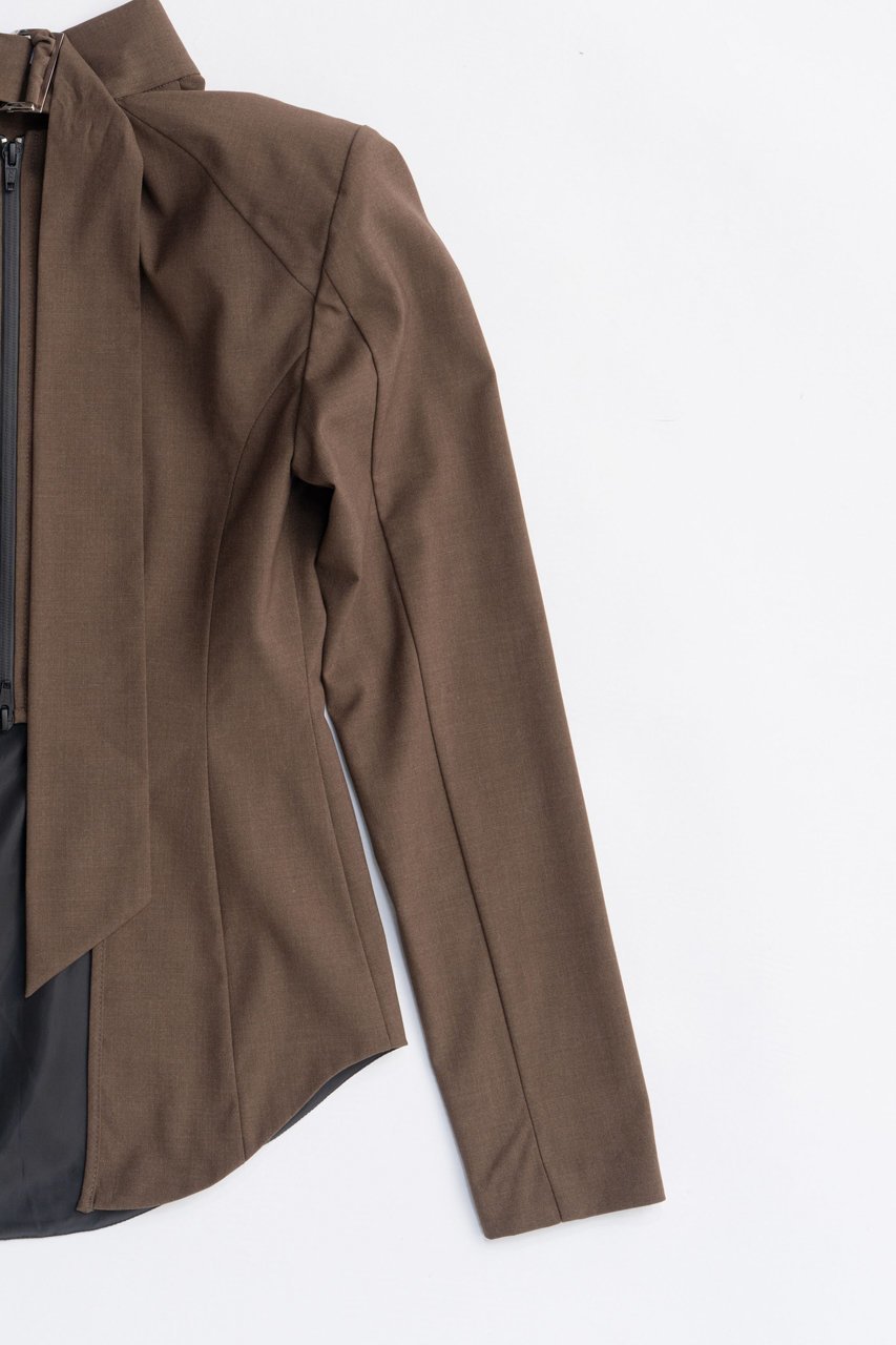 【プランク プロジェクト/PRANK PROJECT】のスーチングバックタイトップス / Suiting Back Tie Tops 人気、トレンドファッション・服の通販 founy(ファニー) ファッション Fashion レディースファッション Fashion for Women トップス・カットソー Cut & Sew Tops シャツ・ブラウス・オフィスカジュアル Elegant Blouses & Button-Ups シンプル Simple, Minimal スリーブ Sleeve, Long Sleeve / Short Sleeve フロント Front, Front Design マニッシュ Mannish, Boyish ラウンド Round, Round Neck ロング Long, Long-Length other-8|ID: prp329100004622132 ipo3291000000033169664