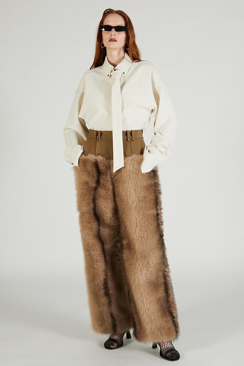 【プランク プロジェクト/PRANK PROJECT】のネクタイ付きシャツ / Shirt with Tie 人気、トレンドファッション・服の通販 founy(ファニー) ファッション Fashion レディースファッション Fashion for Women トップス・カットソー Cut & Sew Tops シャツ・ブラウス・オフィスカジュアル Elegant Blouses & Button-Ups スリット Slit, Slit Detail スリーブ Sleeve, Long Sleeve / Short Sleeve ダウン Down, Puffer ロング Long, Long-Length other-3|ID: prp329100004622134 ipo3291000000033169680