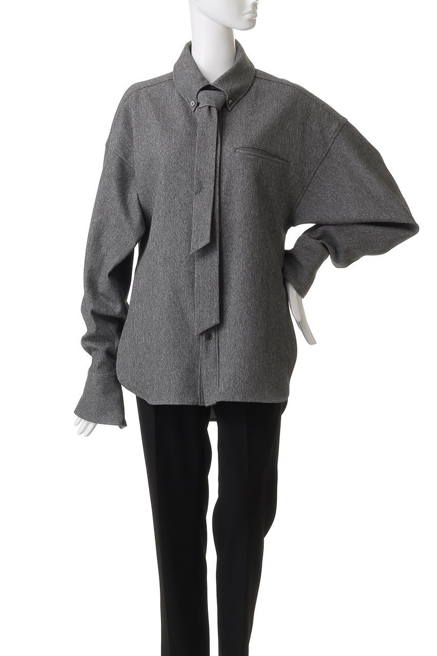 【プランク プロジェクト/PRANK PROJECT】のネクタイ付きシャツ / Shirt with Tie 人気、トレンドファッション・服の通販 founy(ファニー) ファッション Fashion レディースファッション Fashion for Women トップス・カットソー Cut & Sew Tops シャツ・ブラウス・オフィスカジュアル Elegant Blouses & Button-Ups スリット Slit, Slit Detail スリーブ Sleeve, Long Sleeve / Short Sleeve ダウン Down, Puffer ロング Long, Long-Length other-4|ID: prp329100004622134 ipo3291000000033313892