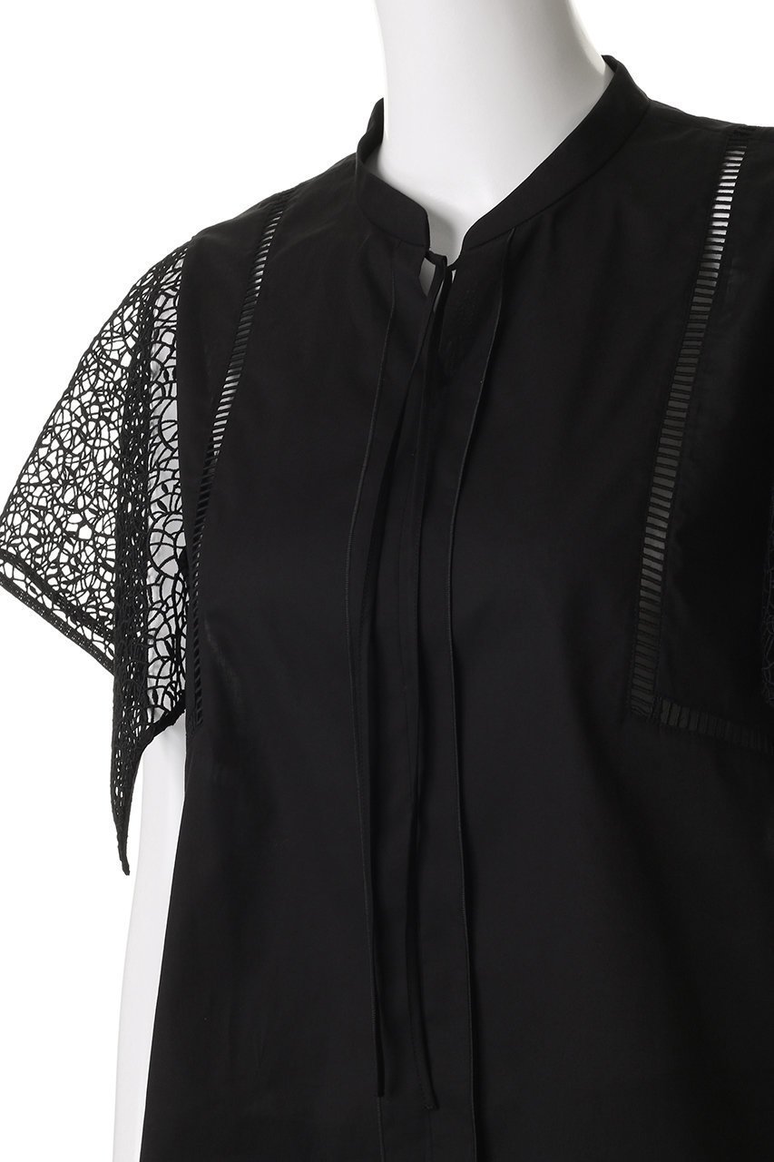 【アナイ/ANAYI】のケミカルレーススリーブコンビブラウス 人気、トレンドファッション・服の通販 founy(ファニー) 　ファッション　Fashion　レディースファッション　Fashion for Women　トップス・カットソー　Cut & Sew Tops　シャツ・ブラウス・オフィスカジュアル　Elegant Blouses & Button-Ups　2025年　2025　2025-2026秋冬・A/W　Autumn/Winter 2025–26 AW25–26　ケミカル　Chemical, Chemical Wash　スリーブ　Sleeve, Long Sleeve / Short Sleeve　ハンカチ　Handkerchief, Hanky　フェミニン　Feminine, Girly　レース　Lace, Lace Fabric　ロング　Long, Long-Length　A/W・秋冬　Autumn/Winter　other-5|ID: prp329100004622135 ipo3291000000033169691