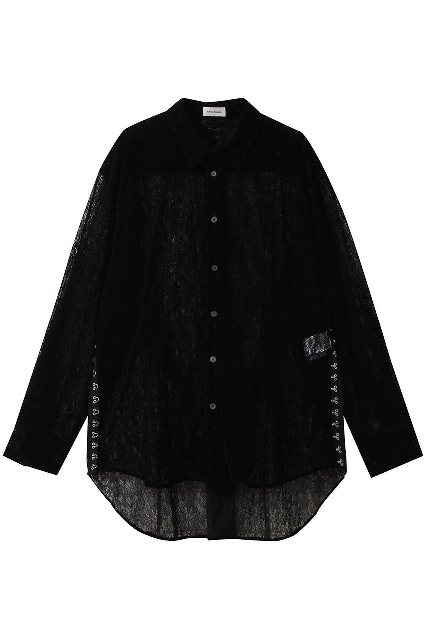 【チカ キサダ/CHIKA KISADA】のシアー シャツ 人気、トレンドファッション・服の通販 founy(ファニー) 　ファッション　Fashion　レディースファッション　Fashion for Women　トップス・カットソー　Cut & Sew Tops　シャツ・ブラウス・オフィスカジュアル　Elegant Blouses & Button-Ups　2025年　2025　2025-2026秋冬・A/W　Autumn/Winter 2025–26 AW25–26　シアー　Sheer, See-Through　スリーブ　Sleeve, Long Sleeve / Short Sleeve　レース　Lace, Lace Fabric　ロング　Long, Long-Length　無地　Plain, Solid Color　A/W・秋冬　Autumn/Winter　 other-1|ID: prp329100004622139 ipo3291000000033169719