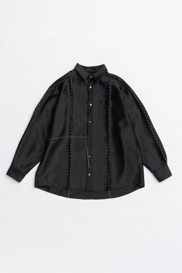 【プランク プロジェクト/PRANK PROJECT】のハンドステッチシャツ / Hand Stitched Shirt インテリア・キッズ・メンズ・レディースファッション・服の通販 founy(ファニー) https://founy.com/ ファッション Fashion レディースファッション Fashion for Women トップス・カットソー Cut & Sew Tops シャツ・ブラウス・オフィスカジュアル Elegant Blouses & Button-Ups 2025年 2025 2025-2026秋冬・A/W Autumn/Winter 2025–26 AW25–26 オーガンジー Organza Fabric シルク Silk, 100% Silk スリーブ Sleeve, Long Sleeve / Short Sleeve セットアップ Set-Up, Coordinated Outfit ハンド Hand, Handmade フォルム Silhouette, Form リラックス Relax, Relaxed Fit ロング Long, Long-Length A/W・秋冬 Autumn/Winter |ID: prp329100004622141 ipo3291000000033169737