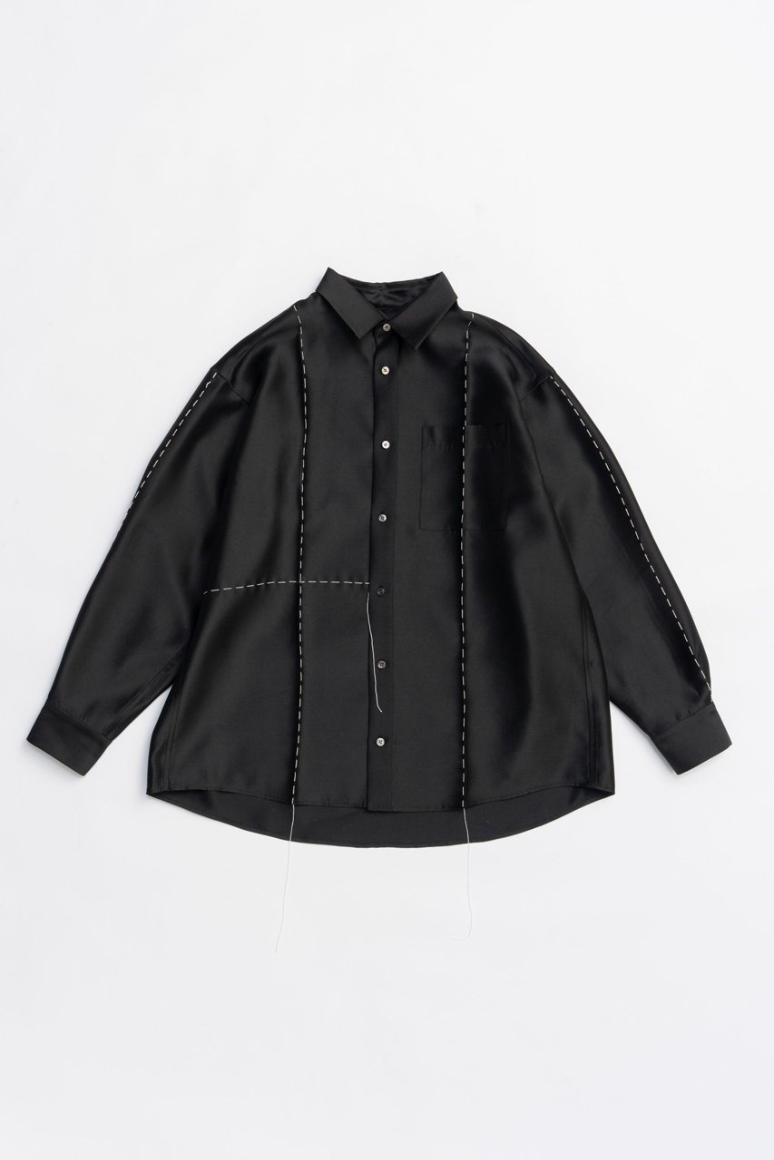 【プランク プロジェクト/PRANK PROJECT】のハンドステッチシャツ / Hand Stitched Shirt 人気、トレンドファッション・服の通販 founy(ファニー) 　ファッション　Fashion　レディースファッション　Fashion for Women　トップス・カットソー　Cut & Sew Tops　シャツ・ブラウス・オフィスカジュアル　Elegant Blouses & Button-Ups　2025年　2025　2025-2026秋冬・A/W　Autumn/Winter 2025–26 AW25–26　オーガンジー　Organza Fabric　シルク　Silk, 100% Silk　スリーブ　Sleeve, Long Sleeve / Short Sleeve　セットアップ　Set-Up, Coordinated Outfit　ハンド　Hand, Handmade　フォルム　Silhouette, Form　リラックス　Relax, Relaxed Fit　ロング　Long, Long-Length　A/W・秋冬　Autumn/Winter　 other-1|ID: prp329100004622141 ipo3291000000033169737