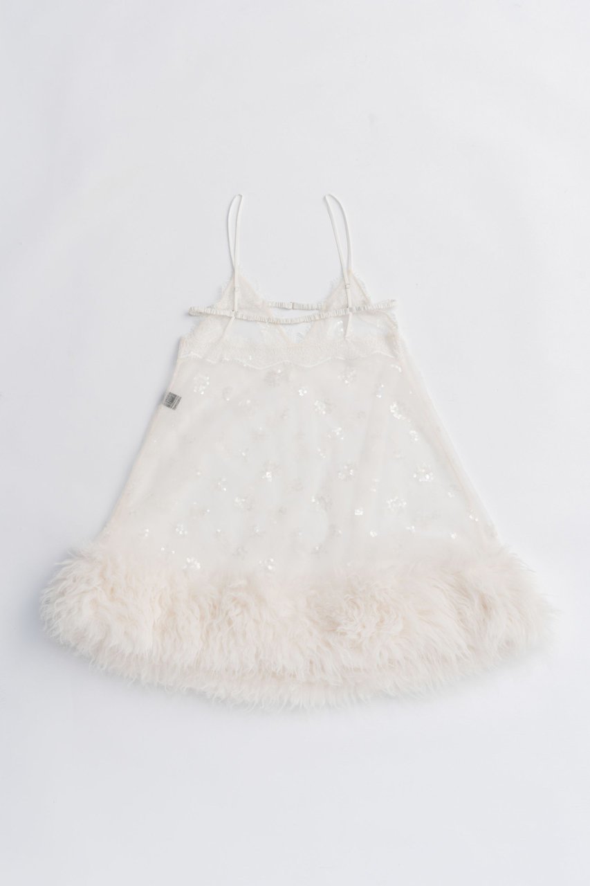 【プランク プロジェクト/PRANK PROJECT】のシークインファートリムベビードール / Sequin Fur Trim Baby Doll 人気、トレンドファッション・服の通販 founy(ファニー) 　ファッション　Fashion　レディースファッション　Fashion for Women　トップス・カットソー　Cut & Sew Tops　キャミソール&ノースリーブ　Camisoles & Sleeveless Tops　シャツ・ブラウス・オフィスカジュアル　Elegant Blouses & Button-Ups　2025年　2025　2025-2026秋冬・A/W　Autumn/Winter 2025–26 AW25–26　おすすめ　Recommended / Our Picks　カットソー　Cut and Sewn Top　スウェット / スエット　Sweatshirt, Sweatwear　ダウン　Down, Puffer　デニム　Denim, Jeans Material　トリミング　Trimming, Decorative Edge　ノースリーブ　Sleeveless, No-Sleeve　フェイクファー　Faux Fur, Imitation Fur　A/W・秋冬　Autumn/Winter　other-4|ID: prp329100004622142 ipo3291000000033169753