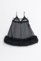 【プランク プロジェクト/PRANK PROJECT】のファートリムベビードール / Fur Trim Baby Doll BLK(ブラック)|ID: prp329100004622143 ipo3291000000033169759