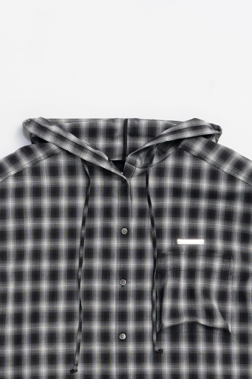 【プランク プロジェクト/PRANK PROJECT】のフーディチェックシャツ / Hoodie Check Shirt 人気、トレンドファッション・服の通販 founy(ファニー) 　ファッション　Fashion　レディースファッション　Fashion for Women　トップス・カットソー　Cut & Sew Tops　シャツ・ブラウス・オフィスカジュアル　Elegant Blouses & Button-Ups　2025年　2025　2025-2026秋冬・A/W　Autumn/Winter 2025–26 AW25–26　おすすめ　Recommended / Our Picks　インナー　Innerwear　ジャケット　Jacket, Outerwear　スリーブ　Sleeve, Long Sleeve / Short Sleeve　チェック　Check, Plaid, Tartan　ツイード　Twill, Twill Weave　ロング　Long, Long-Length　A/W・秋冬　Autumn/Winter　other-2|ID: prp329100004622144 ipo3291000000033169770