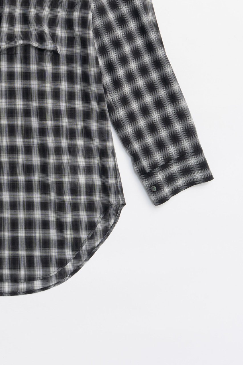 【プランク プロジェクト/PRANK PROJECT】のフーディチェックシャツ / Hoodie Check Shirt 人気、トレンドファッション・服の通販 founy(ファニー) 　ファッション　Fashion　レディースファッション　Fashion for Women　トップス・カットソー　Cut & Sew Tops　シャツ・ブラウス・オフィスカジュアル　Elegant Blouses & Button-Ups　2025年　2025　2025-2026秋冬・A/W　Autumn/Winter 2025–26 AW25–26　おすすめ　Recommended / Our Picks　インナー　Innerwear　ジャケット　Jacket, Outerwear　スリーブ　Sleeve, Long Sleeve / Short Sleeve　チェック　Check, Plaid, Tartan　ツイード　Twill, Twill Weave　ロング　Long, Long-Length　A/W・秋冬　Autumn/Winter　other-3|ID: prp329100004622144 ipo3291000000033169771