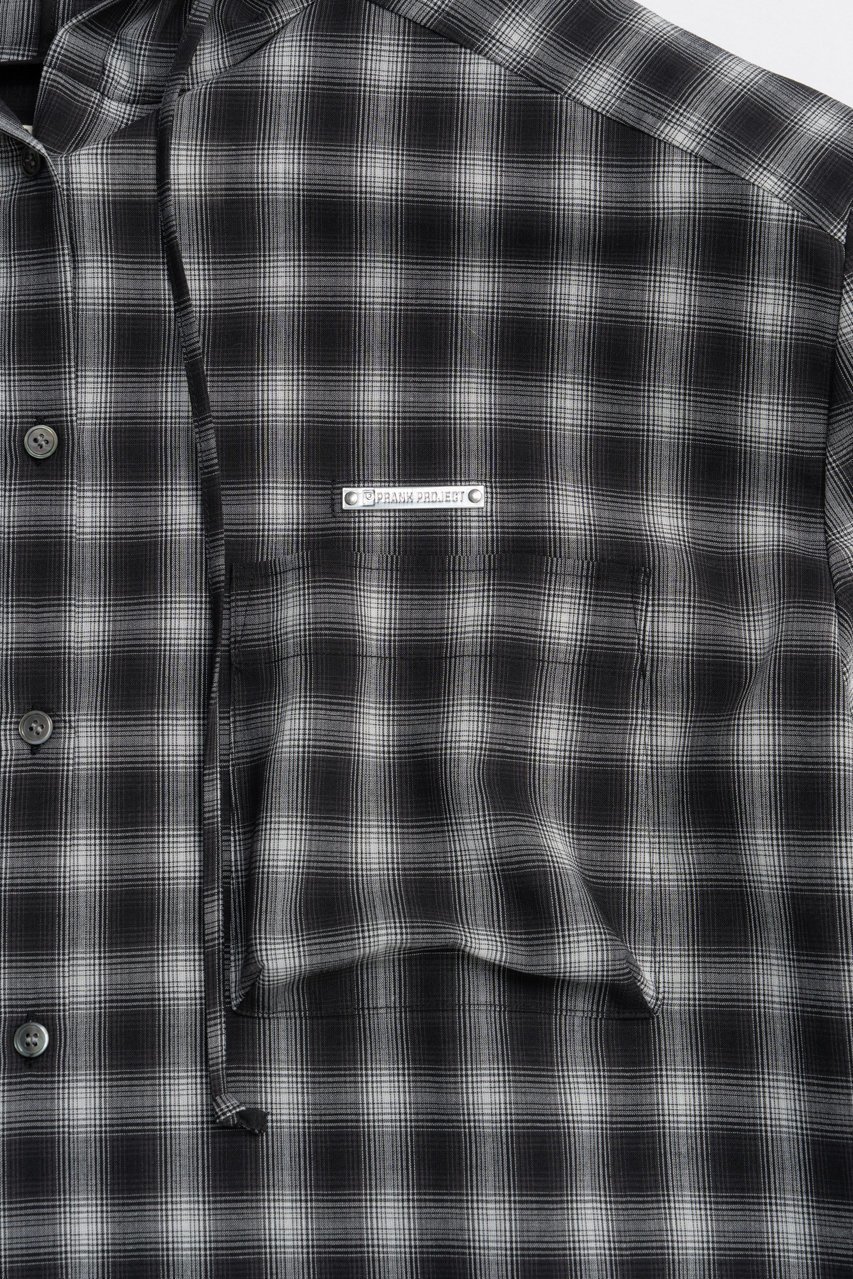 【プランク プロジェクト/PRANK PROJECT】のフーディチェックシャツ / Hoodie Check Shirt 人気、トレンドファッション・服の通販 founy(ファニー) 　ファッション　Fashion　レディースファッション　Fashion for Women　トップス・カットソー　Cut & Sew Tops　シャツ・ブラウス・オフィスカジュアル　Elegant Blouses & Button-Ups　2025年　2025　2025-2026秋冬・A/W　Autumn/Winter 2025–26 AW25–26　おすすめ　Recommended / Our Picks　インナー　Innerwear　ジャケット　Jacket, Outerwear　スリーブ　Sleeve, Long Sleeve / Short Sleeve　チェック　Check, Plaid, Tartan　ツイード　Twill, Twill Weave　ロング　Long, Long-Length　A/W・秋冬　Autumn/Winter　other-5|ID: prp329100004622144 ipo3291000000033169773