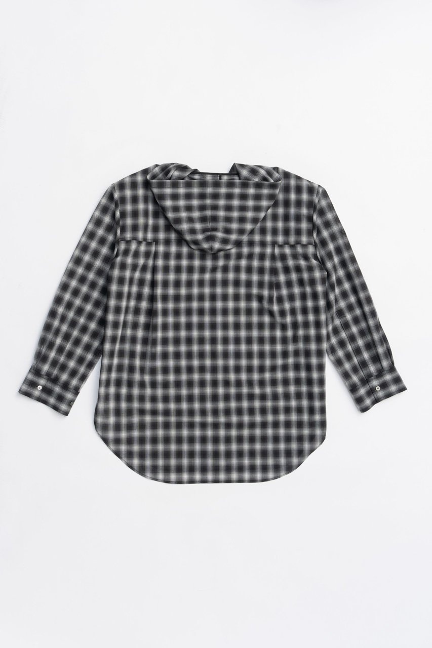 【プランク プロジェクト/PRANK PROJECT】のフーディチェックシャツ / Hoodie Check Shirt 人気、トレンドファッション・服の通販 founy(ファニー) 　ファッション　Fashion　レディースファッション　Fashion for Women　トップス・カットソー　Cut & Sew Tops　シャツ・ブラウス・オフィスカジュアル　Elegant Blouses & Button-Ups　2025年　2025　2025-2026秋冬・A/W　Autumn/Winter 2025–26 AW25–26　おすすめ　Recommended / Our Picks　インナー　Innerwear　ジャケット　Jacket, Outerwear　スリーブ　Sleeve, Long Sleeve / Short Sleeve　チェック　Check, Plaid, Tartan　ツイード　Twill, Twill Weave　ロング　Long, Long-Length　A/W・秋冬　Autumn/Winter　other-6|ID: prp329100004622144 ipo3291000000033169774