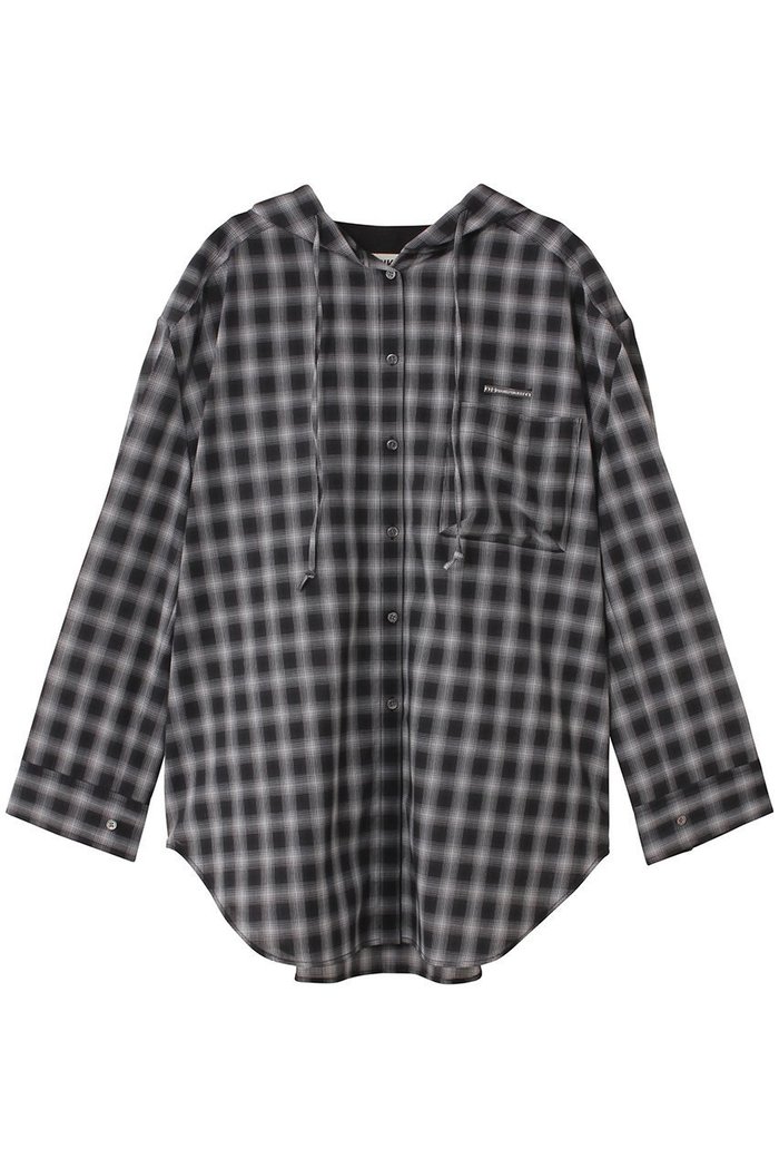 【プランク プロジェクト/PRANK PROJECT】のフーディチェックシャツ / Hoodie Check Shirt インテリア・キッズ・メンズ・レディースファッション・服の通販 founy(ファニー) https://founy.com/ ファッション Fashion レディースファッション Fashion for Women トップス・カットソー Cut & Sew Tops シャツ・ブラウス・オフィスカジュアル Elegant Blouses & Button-Ups おすすめ Recommended / Our Picks インナー Innerwear ジャケット Jacket, Outerwear スリーブ Sleeve, Long Sleeve / Short Sleeve チェック Check, Plaid, Tartan ツイード Twill, Twill Weave ロング Long, Long-Length |ID: prp329100004622144 ipo3291000000036241351