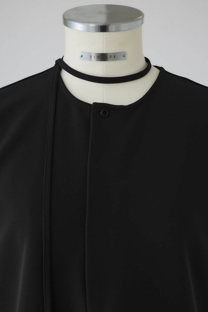 【リムアーク/RIM.ARK】の【8/1 10:00販売開始】W cloth string tops/トップス 人気、トレンドファッション・服の通販 founy(ファニー) 　ファッション　Fashion　レディースファッション　Fashion for Women　トップス・カットソー　Cut & Sew Tops　シャツ・ブラウス・オフィスカジュアル　Elegant Blouses & Button-Ups　おすすめ　Recommended / Our Picks　スリーブ　Sleeve, Long Sleeve / Short Sleeve　セットアップ　Set-Up, Coordinated Outfit　ロング　Long, Long-Length　新作・新入荷　New Arrivals / New In　other-2|ID: prp329100004622146 ipo3291000000033169788