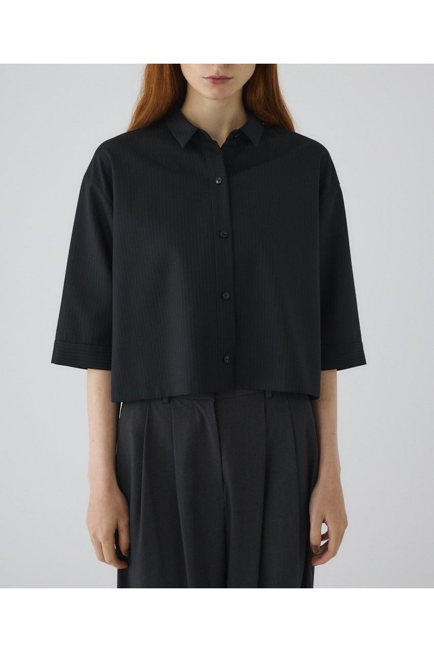 【リムアーク/RIM.ARK】の【8/1 10:00販売開始】Box shirt/シャツ 人気、トレンドファッション・服の通販 founy(ファニー) 　ファッション　Fashion　レディースファッション　Fashion for Women　トップス・カットソー　Cut & Sew Tops　シャツ・ブラウス・オフィスカジュアル　Elegant Blouses & Button-Ups　ショート　Short, Short Length　ストライプ　Stripe, Striped Pattern　スリーブ　Sleeve, Long Sleeve / Short Sleeve　バランス　Balance, Style Balance　モダン　Modern, Contemporary　ロング　Long, Long-Length　エレガント 上品　Elegant　新作・新入荷　New Arrivals / New In　 other-1|ID: prp329100004622147 ipo3291000000033169795