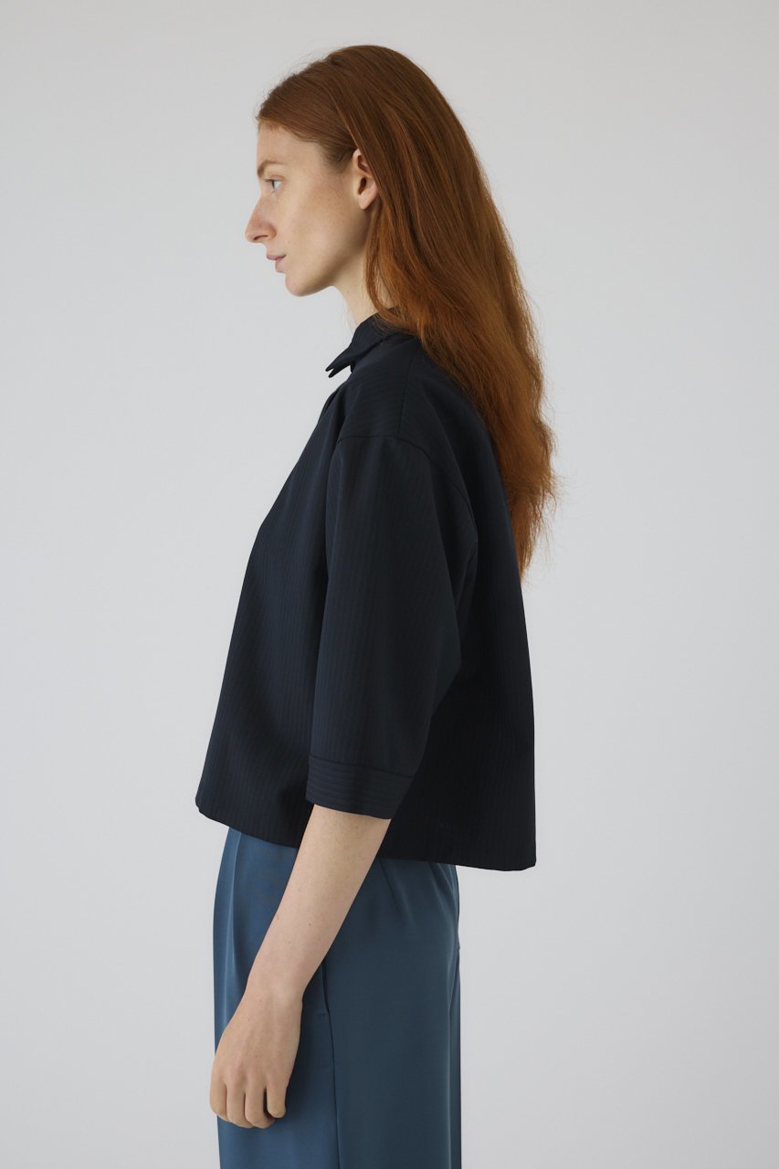 【リムアーク/RIM.ARK】の【8/1 10:00販売開始】Box shirt/シャツ 人気、トレンドファッション・服の通販 founy(ファニー) 　ファッション　Fashion　レディースファッション　Fashion for Women　トップス・カットソー　Cut & Sew Tops　シャツ・ブラウス・オフィスカジュアル　Elegant Blouses & Button-Ups　ショート　Short, Short Length　ストライプ　Stripe, Striped Pattern　スリーブ　Sleeve, Long Sleeve / Short Sleeve　バランス　Balance, Style Balance　モダン　Modern, Contemporary　ロング　Long, Long-Length　エレガント 上品　Elegant　新作・新入荷　New Arrivals / New In　other-5|ID: prp329100004622147 ipo3291000000033169801