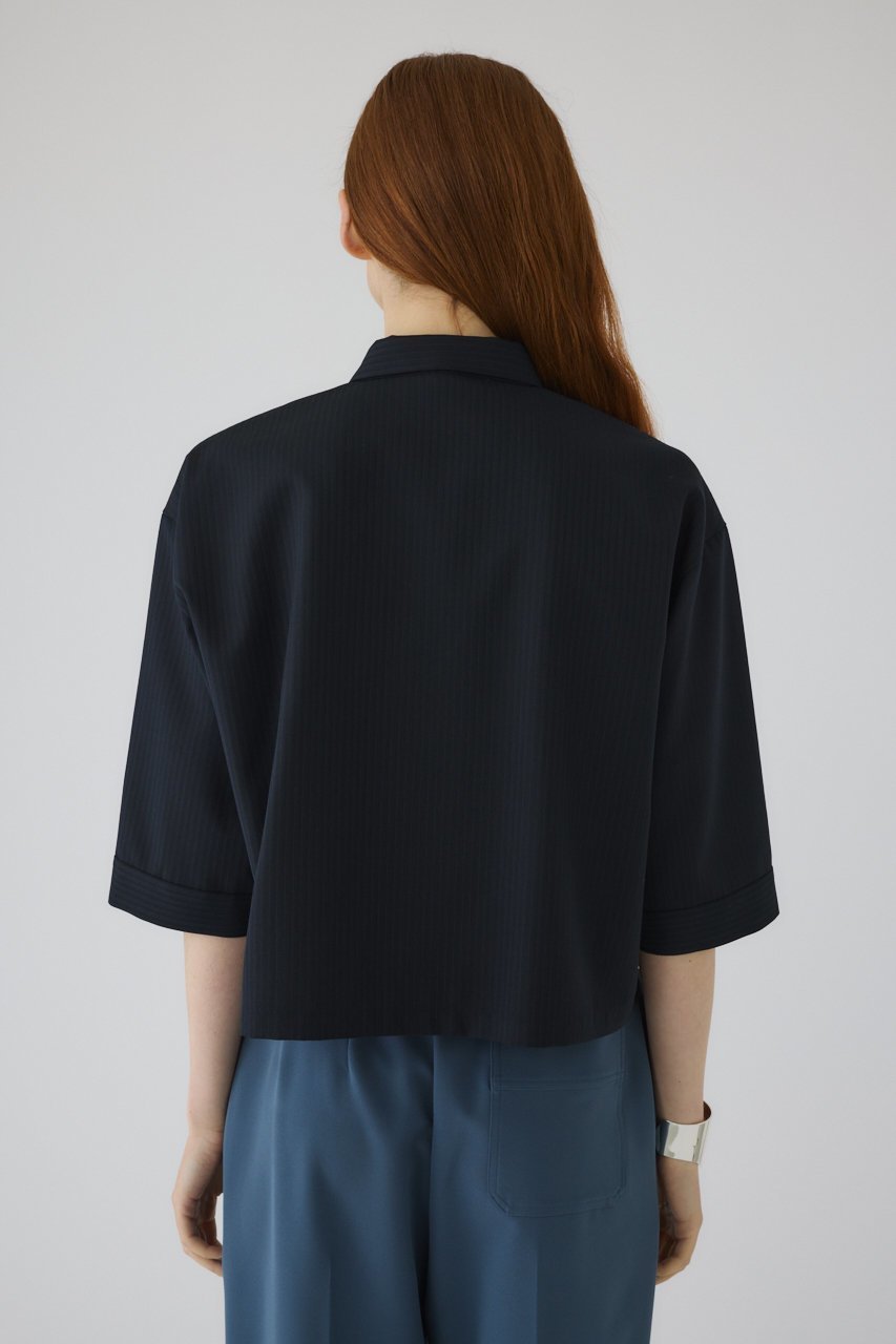 【リムアーク/RIM.ARK】の【8/1 10:00販売開始】Box shirt/シャツ 人気、トレンドファッション・服の通販 founy(ファニー) 　ファッション　Fashion　レディースファッション　Fashion for Women　トップス・カットソー　Cut & Sew Tops　シャツ・ブラウス・オフィスカジュアル　Elegant Blouses & Button-Ups　ショート　Short, Short Length　ストライプ　Stripe, Striped Pattern　スリーブ　Sleeve, Long Sleeve / Short Sleeve　バランス　Balance, Style Balance　モダン　Modern, Contemporary　ロング　Long, Long-Length　エレガント 上品　Elegant　新作・新入荷　New Arrivals / New In　other-6|ID: prp329100004622147 ipo3291000000033169802