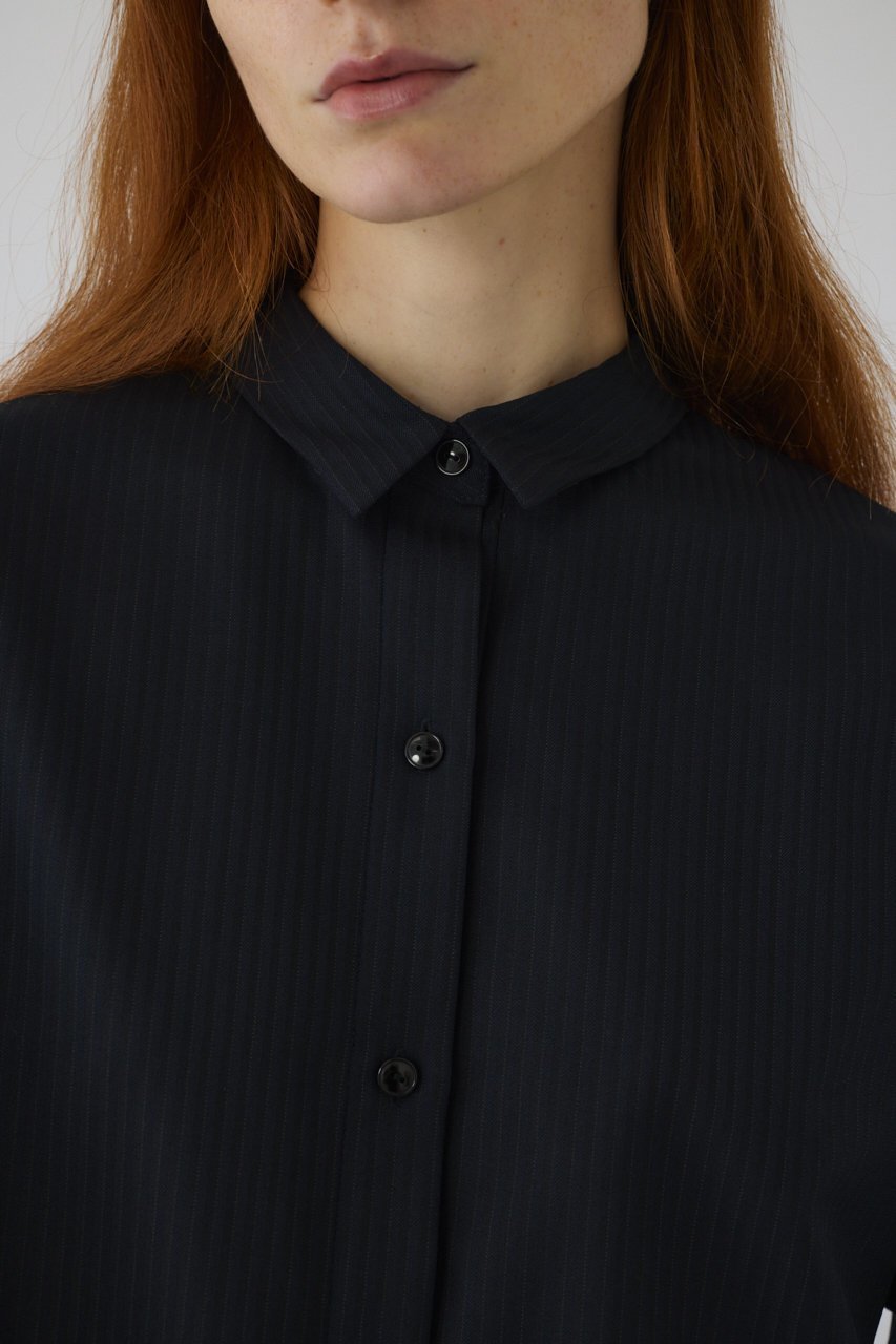 【リムアーク/RIM.ARK】の【8/1 10:00販売開始】Box shirt/シャツ 人気、トレンドファッション・服の通販 founy(ファニー) 　ファッション　Fashion　レディースファッション　Fashion for Women　トップス・カットソー　Cut & Sew Tops　シャツ・ブラウス・オフィスカジュアル　Elegant Blouses & Button-Ups　ショート　Short, Short Length　ストライプ　Stripe, Striped Pattern　スリーブ　Sleeve, Long Sleeve / Short Sleeve　バランス　Balance, Style Balance　モダン　Modern, Contemporary　ロング　Long, Long-Length　エレガント 上品　Elegant　新作・新入荷　New Arrivals / New In　other-7|ID: prp329100004622147 ipo3291000000033169803