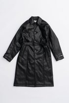 【プランク プロジェクト/PRANK PROJECT】のヴィーガンレザーオーバーロングコート / Vegan Leather Overlong Coat BLK(ブラック)|ID: prp329100004622151 ipo3291000000033169834