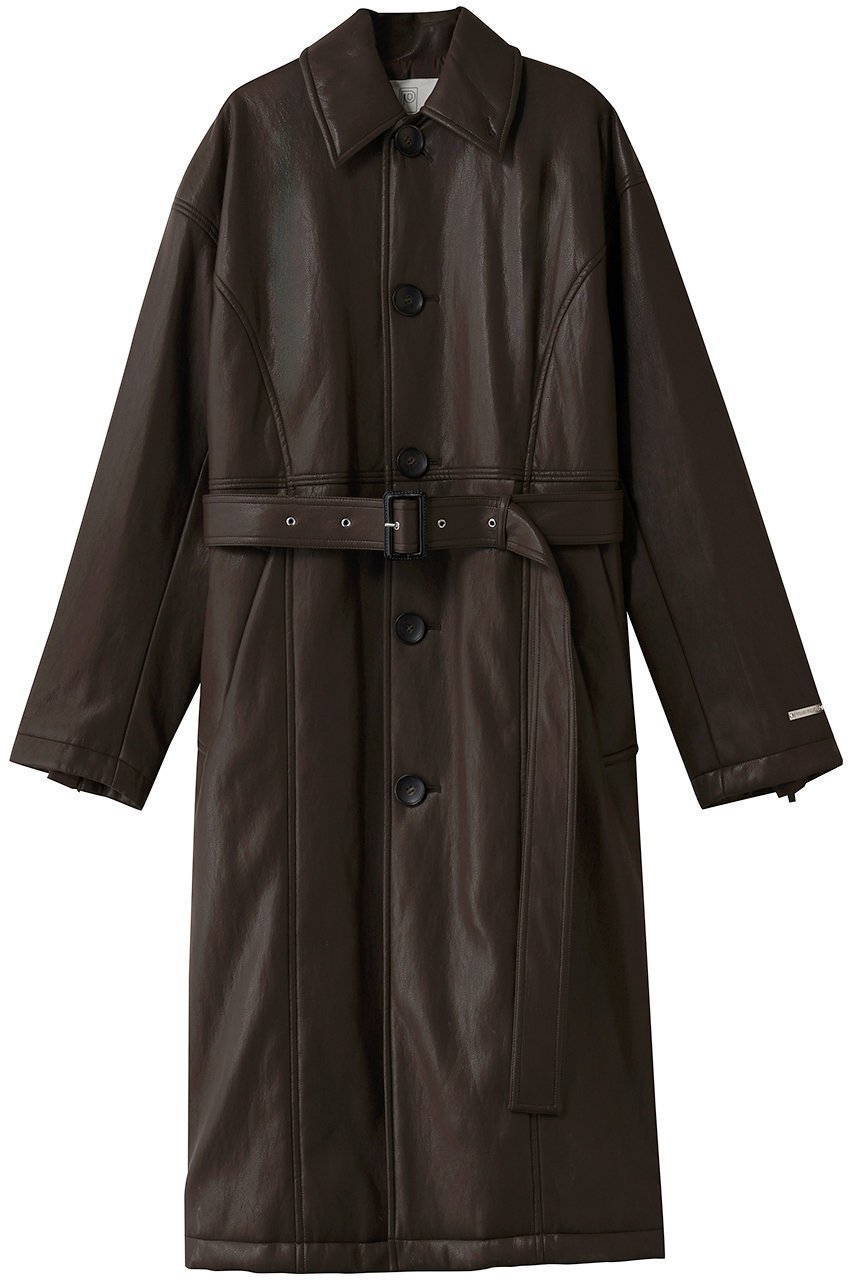 【プランク プロジェクト/PRANK PROJECT】のフェイクレザーオーバーロングコート / faux Leather Overlong Coat インテリア・キッズ・メンズ・レディースファッション・服の通販 founy(ファニー) 　ファッション　Fashion　レディースファッション　Fashion for Women　アウター　Coat / Outerwear Collection　コート・ロングコート・ピーコート　Long Coats, Peacoats & More　ショルダー　Shoulder, Shoulder Strap　ドロップ　Drop Shoulder, Dropped Style　ボックス　Boxy, Box Shape　ロング　Long, Long-Length　防寒　Cold Protection, Winter-Ready　BRN(ブラウン)|ID: prp329100004622151 ipo3291000000035865178