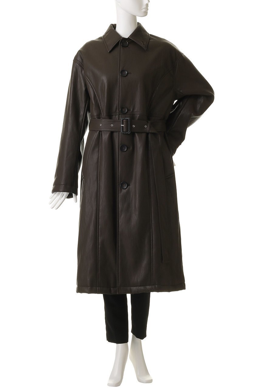 【プランク プロジェクト/PRANK PROJECT】のフェイクレザーオーバーロングコート / faux Leather Overlong Coat 人気、トレンドファッション・服の通販 founy(ファニー) 　ファッション　Fashion　レディースファッション　Fashion for Women　アウター　Coat / Outerwear Collection　コート・ロングコート・ピーコート　Long Coats, Peacoats & More　ショルダー　Shoulder, Shoulder Strap　ドロップ　Drop Shoulder, Dropped Style　ボックス　Boxy, Box Shape　ロング　Long, Long-Length　防寒　Cold Protection, Winter-Ready　other-2|ID: prp329100004622151 ipo3291000000035865179