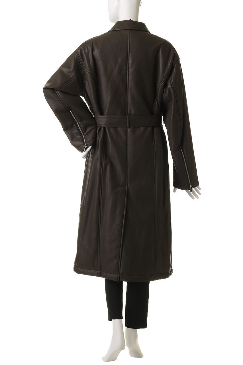 【プランク プロジェクト/PRANK PROJECT】のフェイクレザーオーバーロングコート / faux Leather Overlong Coat 人気、トレンドファッション・服の通販 founy(ファニー) 　ファッション　Fashion　レディースファッション　Fashion for Women　アウター　Coat / Outerwear Collection　コート・ロングコート・ピーコート　Long Coats, Peacoats & More　ショルダー　Shoulder, Shoulder Strap　ドロップ　Drop Shoulder, Dropped Style　ボックス　Boxy, Box Shape　ロング　Long, Long-Length　防寒　Cold Protection, Winter-Ready　other-4|ID: prp329100004622151 ipo3291000000035865181