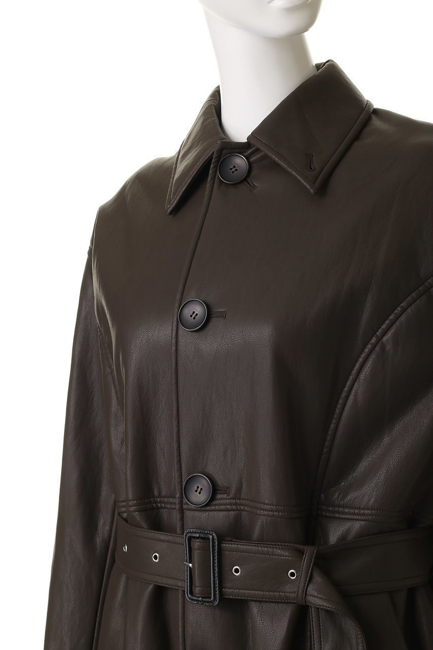 【プランク プロジェクト/PRANK PROJECT】のフェイクレザーオーバーロングコート / faux Leather Overlong Coat 人気、トレンドファッション・服の通販 founy(ファニー) 　ファッション　Fashion　レディースファッション　Fashion for Women　アウター　Coat / Outerwear Collection　コート・ロングコート・ピーコート　Long Coats, Peacoats & More　ショルダー　Shoulder, Shoulder Strap　ドロップ　Drop Shoulder, Dropped Style　ボックス　Boxy, Box Shape　ロング　Long, Long-Length　防寒　Cold Protection, Winter-Ready　other-5|ID: prp329100004622151 ipo3291000000035865182