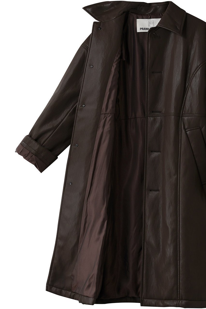 【プランク プロジェクト/PRANK PROJECT】のフェイクレザーオーバーロングコート / faux Leather Overlong Coat 人気、トレンドファッション・服の通販 founy(ファニー) 　ファッション　Fashion　レディースファッション　Fashion for Women　アウター　Coat / Outerwear Collection　コート・ロングコート・ピーコート　Long Coats, Peacoats & More　ショルダー　Shoulder, Shoulder Strap　ドロップ　Drop Shoulder, Dropped Style　ボックス　Boxy, Box Shape　ロング　Long, Long-Length　防寒　Cold Protection, Winter-Ready　other-7|ID: prp329100004622151 ipo3291000000035865184
