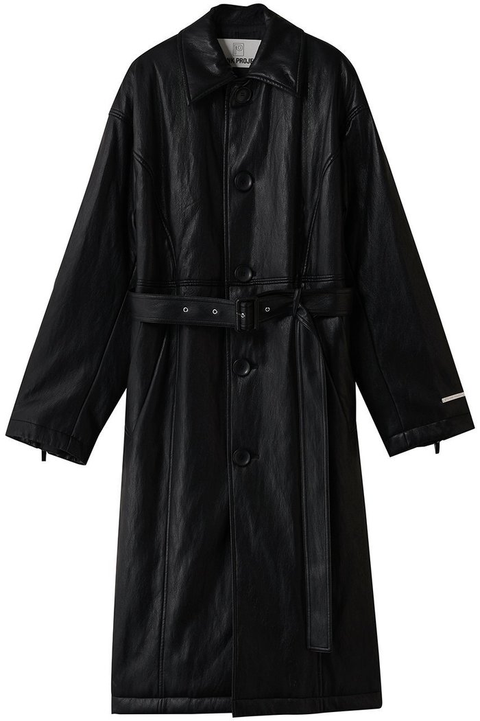 【プランク プロジェクト/PRANK PROJECT】のフェイクレザーオーバーロングコート / faux Leather Overlong Coat インテリア・キッズ・メンズ・レディースファッション・服の通販 founy(ファニー) https://founy.com/ ファッション Fashion レディースファッション Fashion for Women アウター Coat / Outerwear Collection コート・ロングコート・ピーコート Long Coats, Peacoats & More ショルダー Shoulder, Shoulder Strap ドロップ Drop Shoulder, Dropped Style ボックス Boxy, Box Shape ロング Long, Long-Length 防寒 Cold Protection, Winter-Ready |ID: prp329100004622151 ipo3291000000036131839