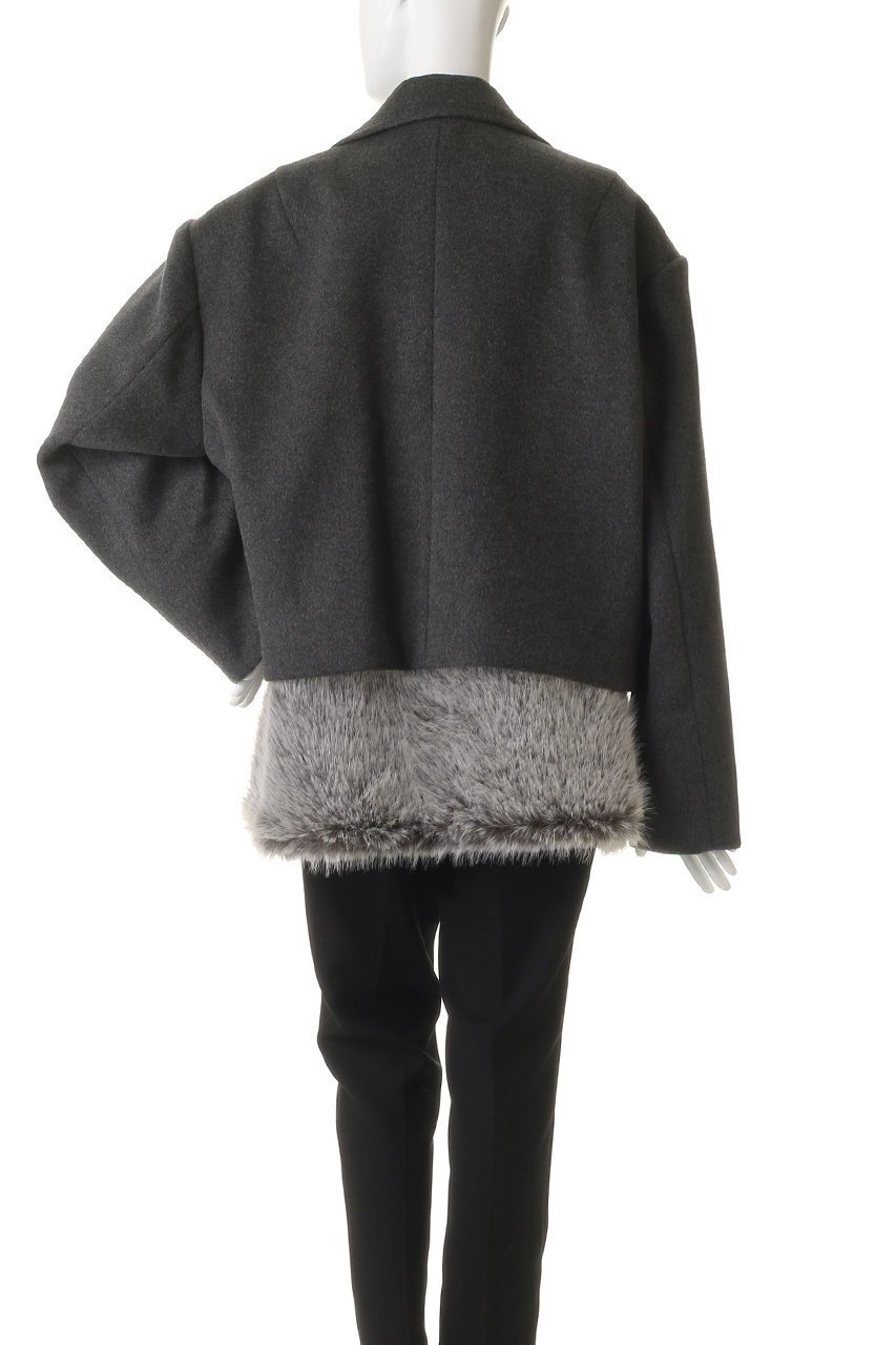 【プランク プロジェクト/PRANK PROJECT】のファーレイヤードピーコート / Fur Layered Peacoat 人気、トレンドファッション・服の通販 founy(ファニー) 　ファッション　Fashion　レディースファッション　Fashion for Women　アウター　Coat / Outerwear Collection　コート・ロングコート・ピーコート　Long Coats, Peacoats & More　Pコート　Pea Coats　ショルダー　Shoulder, Shoulder Strap　ショート　Short, Short Length　フェイクファー　Faux Fur, Imitation Fur　other-6|ID: prp329100004622152 ipo3291000000034294788