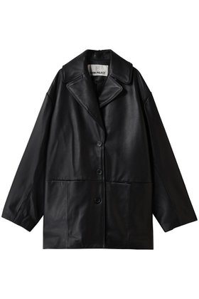 【プランク プロジェクト/PRANK PROJECT】 オーバーカラーシープレザージャケットコート / Overcoat Leather Jacket Coat人気、トレンドファッション・服の通販 founy(ファニー) ファッション Fashion レディースファッション Fashion for Women アウター Coat / Outerwear Collection コート・ロングコート・ピーコート Long Coats, Peacoats & More レディースジャケット・軽アウター Jackets ショルダー Shoulder, Shoulder Strap ショート Short, Short Length ジャケット Jacket, Outerwear ビッグ Big, Oversized エレガント 上品 Elegant 冬 Winter / This Winter |ID:prp329100004622153