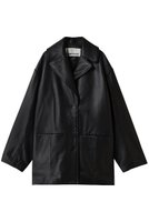 【プランク プロジェクト/PRANK PROJECT】のオーバーカラーシープレザージャケットコート / Overcoat Leather Jacket Coat 人気、トレンドファッション・服の通販 founy(ファニー) ファッション Fashion レディースファッション Fashion for Women アウター Coat / Outerwear Collection コート・ロングコート・ピーコート Long Coats, Peacoats & More レディースジャケット・軽アウター Jackets ショルダー Shoulder, Shoulder Strap ショート Short, Short Length ジャケット Jacket, Outerwear ビッグ Big, Oversized エレガント 上品 Elegant 冬 Winter / This Winter |ID:prp329100004622153