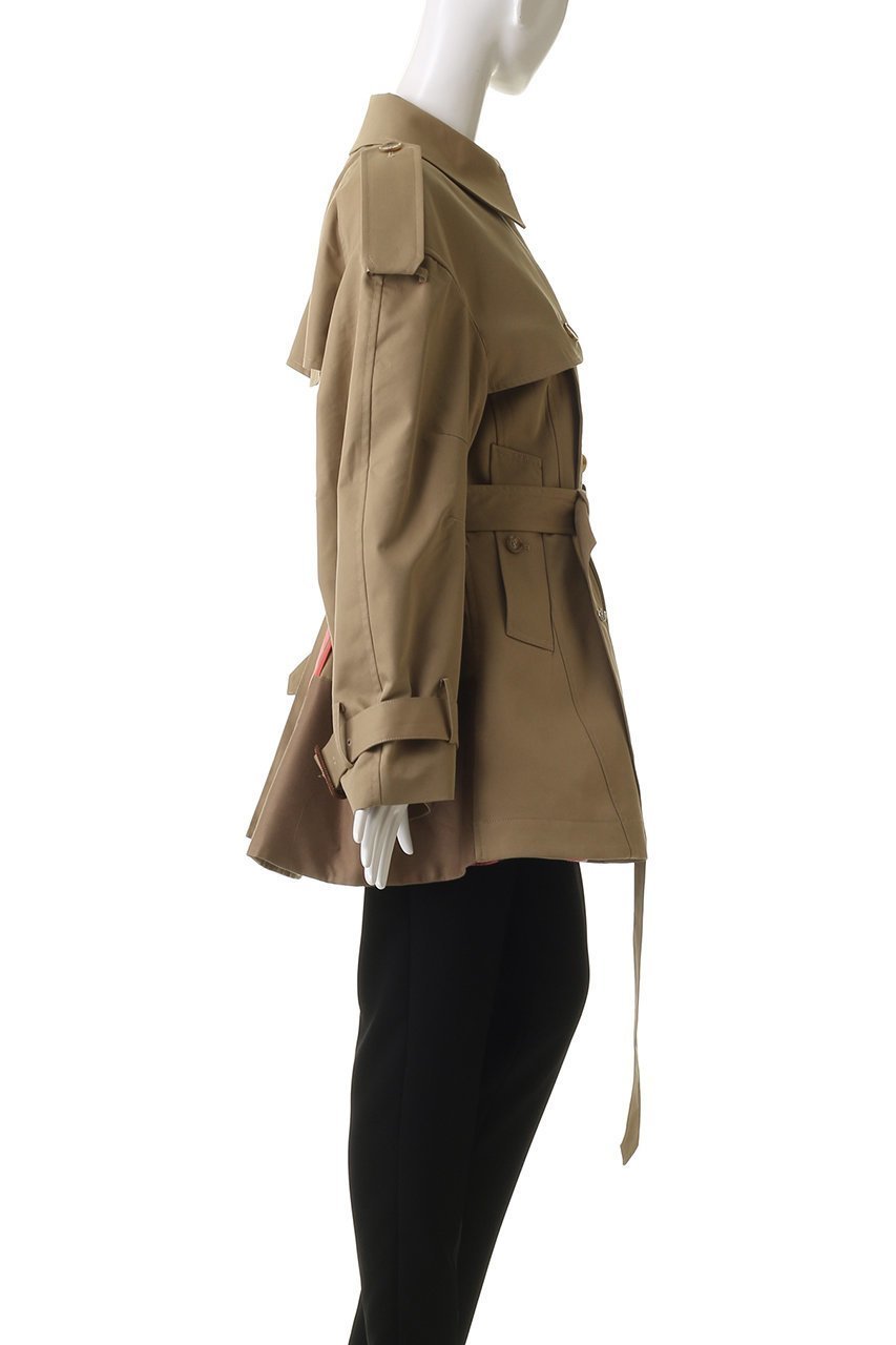 【チカ キサダ/CHIKA KISADA】のショート トレンチ コート 人気、トレンドファッション・服の通販 founy(ファニー) 　ファッション　Fashion　レディースファッション　Fashion for Women　アウター　Coat / Outerwear Collection　コート・ロングコート・ピーコート　Long Coats, Peacoats & More　トレンチコート / 春秋の定番アウター　Trench Coats　2025年　2025　2025-2026秋冬・A/W　Autumn/Winter 2025–26 AW25–26　シェイプ　Shape, Slim Fit　ショート　Short, Short Length　チェック　Check, Plaid, Tartan　トレンチ　Trench, Trench Coat　パイピング　Piping, Trim Design　A/W・秋冬　Autumn/Winter　防寒　Cold Protection, Winter-Ready　other-3|ID: prp329100004622154 ipo3291000000033169863