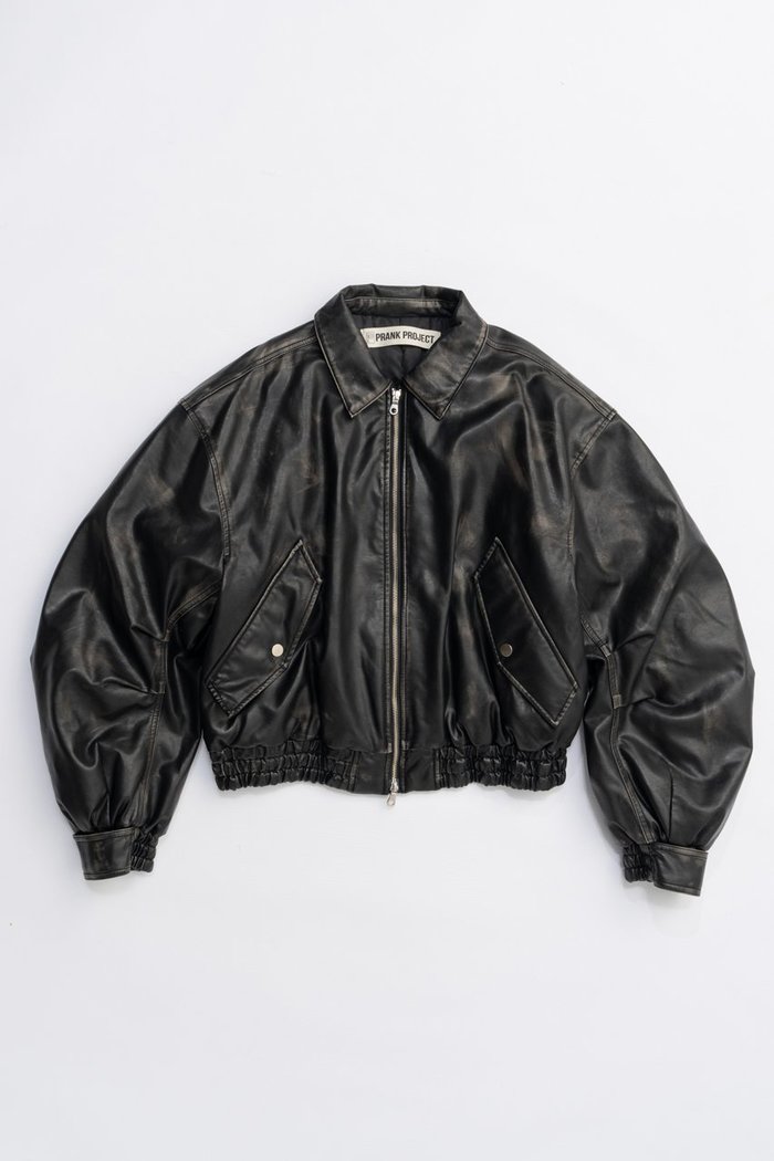 【プランク プロジェクト/PRANK PROJECT】のフライトレザーボンバージャケット / Flight Leather Bomber Jacket インテリア・キッズ・メンズ・レディースファッション・服の通販 founy(ファニー) https://founy.com/ ファッション Fashion レディースファッション Fashion for Women アウター Coat / Outerwear Collection レディースジャケット・軽アウター Jackets ブルゾンジャケット・スポーティアウター Blouson Jackets 2025年 2025 2025-2026秋冬・A/W Autumn/Winter 2025–26 AW25–26 ショルダー Shoulder, Shoulder Strap ジャケット Jacket, Outerwear フェイクレザー Faux Leather, PU Leather ブルゾン Blouson, Bomber Jacket モダン Modern, Contemporary リアル Real, Realistic 冬 Winter / This Winter A/W・秋冬 Autumn/Winter |ID: prp329100004622155 ipo3291000000033169869