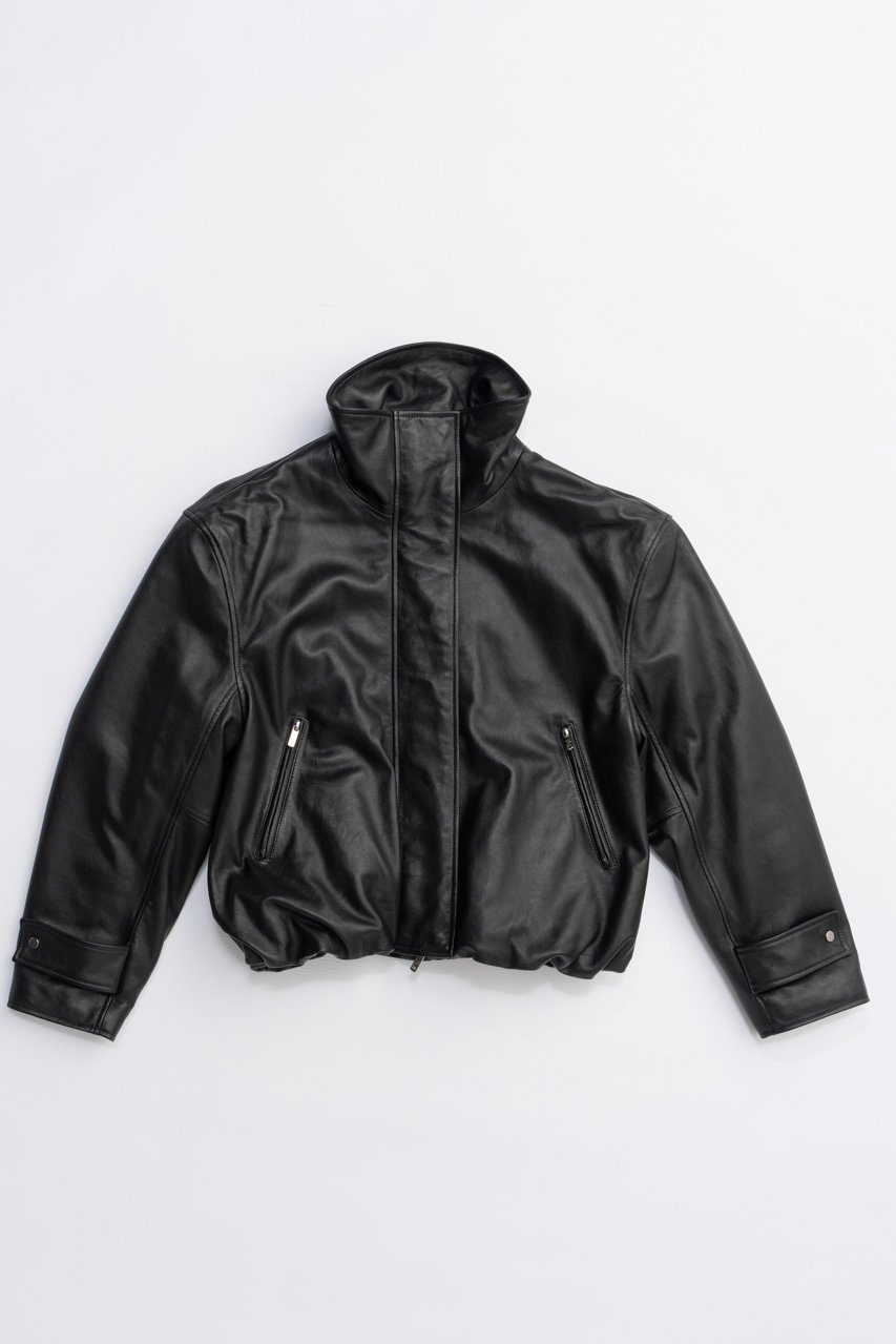 【プランク プロジェクト/PRANK PROJECT】のSHEEPレザハイネックーブルゾン / SHEEP Leather High Neck Blouson インテリア・キッズ・メンズ・レディースファッション・服の通販 founy(ファニー) 　ファッション　Fashion　レディースファッション　Fashion for Women　アウター　Coat / Outerwear Collection　レディースジャケット・軽アウター　Jackets　ブルゾンジャケット・スポーティアウター　Blouson Jackets　2025年　2025　2025-2026秋冬・A/W　Autumn/Winter 2025–26 AW25–26　ジャケット　Jacket, Outerwear　ハイネック　High Neck, Mock Neck　バルーン　Balloon, Balloon Silhouette　ブルゾン　Blouson, Bomber Jacket　モダン　Modern, Contemporary　A/W・秋冬　Autumn/Winter　BLK(ブラック)|ID: prp329100004622156 ipo3291000000033169879
