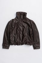 【プランク プロジェクト/PRANK PROJECT】のSHEEPレザハイネックーブルゾン / SHEEP Leather High Neck Blouson 人気、トレンドファッション・服の通販 founy(ファニー) ファッション Fashion レディースファッション Fashion for Women アウター Coat / Outerwear Collection レディースジャケット・軽アウター Jackets ブルゾンジャケット・スポーティアウター Blouson Jackets 2025年 2025 2025-2026秋冬・A/W Autumn/Winter 2025–26 AW25–26 ジャケット Jacket, Outerwear ハイネック High Neck, Mock Neck バルーン Balloon, Balloon Silhouette ブルゾン Blouson, Bomber Jacket モダン Modern, Contemporary A/W・秋冬 Autumn/Winter thumbnail BRN(ブラウン)|ID: prp329100004622156 ipo3291000000033169880