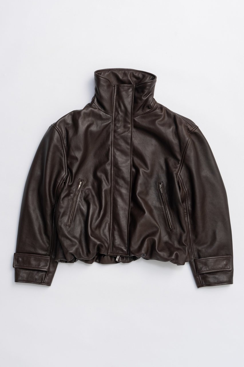 【プランク プロジェクト/PRANK PROJECT】のSHEEPレザハイネックーブルゾン / SHEEP Leather High Neck Blouson インテリア・キッズ・メンズ・レディースファッション・服の通販 founy(ファニー) 　ファッション　Fashion　レディースファッション　Fashion for Women　アウター　Coat / Outerwear Collection　レディースジャケット・軽アウター　Jackets　ブルゾンジャケット・スポーティアウター　Blouson Jackets　2025年　2025　2025-2026秋冬・A/W　Autumn/Winter 2025–26 AW25–26　ジャケット　Jacket, Outerwear　ハイネック　High Neck, Mock Neck　バルーン　Balloon, Balloon Silhouette　ブルゾン　Blouson, Bomber Jacket　モダン　Modern, Contemporary　A/W・秋冬　Autumn/Winter　BRN(ブラウン)|ID: prp329100004622156 ipo3291000000033169880