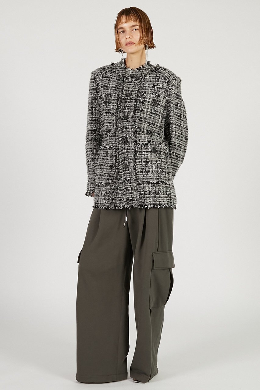 【プランク プロジェクト/PRANK PROJECT】のパディングツイードジャケット / Padded Tweed Jacket 人気、トレンドファッション・服の通販 founy(ファニー) 　ファッション　Fashion　レディースファッション　Fashion for Women　アウター　Coat / Outerwear Collection　レディースジャケット・軽アウター　Jackets　2025年　2025　2025-2026秋冬・A/W　Autumn/Winter 2025–26 AW25–26　おすすめ　Recommended / Our Picks　クラシカル　Classical, Vintage-Inspired　クラシック　Classic, Timeless Style　ジャケット　Jacket, Outerwear　ダメージ　Distressed, Destroyed　チェック　Check, Plaid, Tartan　ツイード　Twill, Twill Weave　デニム　Denim, Jeans Material　A/W・秋冬　Autumn/Winter　other-6|ID: prp329100004622157 ipo3291000000033169896