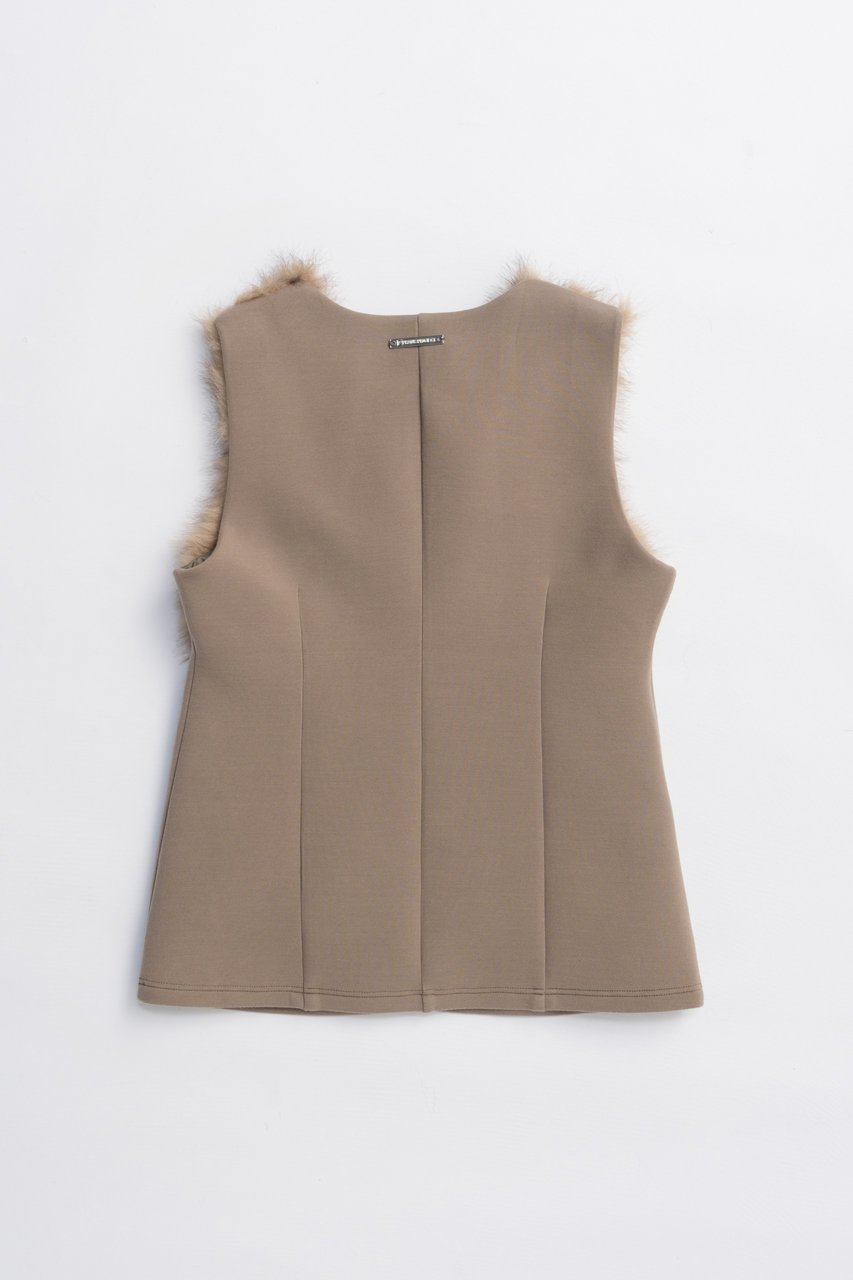 【プランク プロジェクト/PRANK PROJECT】のファートリミングベスト / Fur Trimmed Vest 人気、トレンドファッション・服の通販 founy(ファニー) 　ファッション　Fashion　レディースファッション　Fashion for Women　アウター　Coat / Outerwear Collection　レディースジャケット・軽アウター　Jackets　2025年　2025　2025-2026秋冬・A/W　Autumn/Winter 2025–26 AW25–26　ジャケット　Jacket, Outerwear　デニム　Denim, Jeans Material　フロント　Front, Front Design　ベスト　Vest, Waistcoat　ミックス　Mix, Mixed Style　リアル　Real, Realistic　ワイド　Wide, Wide Fit　A/W・秋冬　Autumn/Winter　other-4|ID: prp329100004622158 ipo3291000000033169903