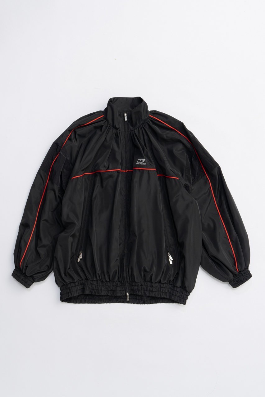 【プランク プロジェクト/PRANK PROJECT】のボリュームギャザートラックブルゾン / Volume Gathered Trucker Blouson インテリア・キッズ・メンズ・レディースファッション・服の通販 founy(ファニー) 　ファッション　Fashion　レディースファッション　Fashion for Women　アウター　Coat / Outerwear Collection　レディースジャケット・軽アウター　Jackets　ブルゾンジャケット・スポーティアウター　Blouson Jackets　2025年　2025　2025-2026秋冬・A/W　Autumn/Winter 2025–26 AW25–26　ギャザー　Gathered, Ruffled　ジャケット　Jacket, Outerwear　タフタ　Taffeta, Structured Fabric　バランス　Balance, Style Balance　ブルゾン　Blouson, Bomber Jacket　ボトム　Bottoms, Lower Wear　リップ　Lip, Lip Motif　今季　This Season, Current Season　A/W・秋冬　Autumn/Winter　BLK(ブラック)|ID: prp329100004622159 ipo3291000000033169910
