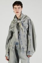 【プランク プロジェクト/PRANK PROJECT】のスカーフシェイプデニムジャケット / Scarf-Shaped Denim Jacket BLU(ブルー)|ID: prp329100004622160 ipo3291000000033169919