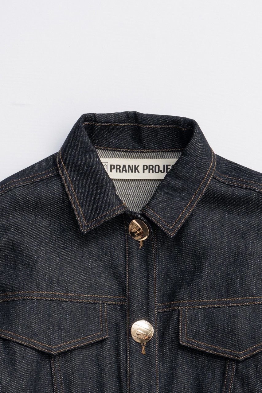 【プランク プロジェクト/PRANK PROJECT】のスカーフシェイプデニムジャケット / Scarf-Shaped Denim Jacket 人気、トレンドファッション・服の通販 founy(ファニー) 　ファッション　Fashion　レディースファッション　Fashion for Women　アウター　Coat / Outerwear Collection　レディースジャケット・軽アウター　Jackets　デニムジャケット / カジュアルアウター　Denim Jackets　2025年　2025　2025-2026秋冬・A/W　Autumn/Winter 2025–26 AW25–26　インディゴ　Indigo Denim　シェイプ　Shape, Slim Fit　ジャケット　Jacket, Outerwear　スカーフ　Scarf, Neckwear　スリット　Slit, Slit Detail　セットアップ　Set-Up, Coordinated Outfit　デニム　Denim, Jeans Material　フロント　Front, Front Design　A/W・秋冬　Autumn/Winter　other-7|ID: prp329100004622160 ipo3291000000033169926