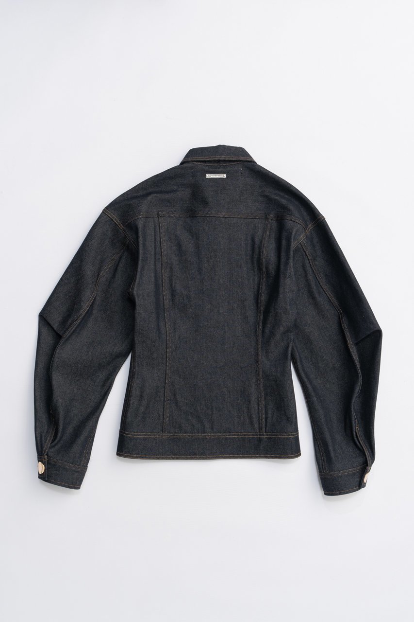 【プランク プロジェクト/PRANK PROJECT】のスカーフシェイプデニムジャケット / Scarf-Shaped Denim Jacket 人気、トレンドファッション・服の通販 founy(ファニー) 　ファッション　Fashion　レディースファッション　Fashion for Women　アウター　Coat / Outerwear Collection　レディースジャケット・軽アウター　Jackets　デニムジャケット / カジュアルアウター　Denim Jackets　2025年　2025　2025-2026秋冬・A/W　Autumn/Winter 2025–26 AW25–26　インディゴ　Indigo Denim　シェイプ　Shape, Slim Fit　ジャケット　Jacket, Outerwear　スカーフ　Scarf, Neckwear　スリット　Slit, Slit Detail　セットアップ　Set-Up, Coordinated Outfit　デニム　Denim, Jeans Material　フロント　Front, Front Design　A/W・秋冬　Autumn/Winter　other-8|ID: prp329100004622160 ipo3291000000033169927