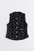 【プランク プロジェクト/PRANK PROJECT】のツイードベスト / Tweed Vest BLK(ブラック)|ID: prp329100004622162 ipo3291000000033169938