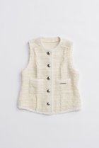 【プランク プロジェクト/PRANK PROJECT】のツイードベスト / Tweed Vest WHT(ホワイト)|ID: prp329100004622162 ipo3291000000033169939