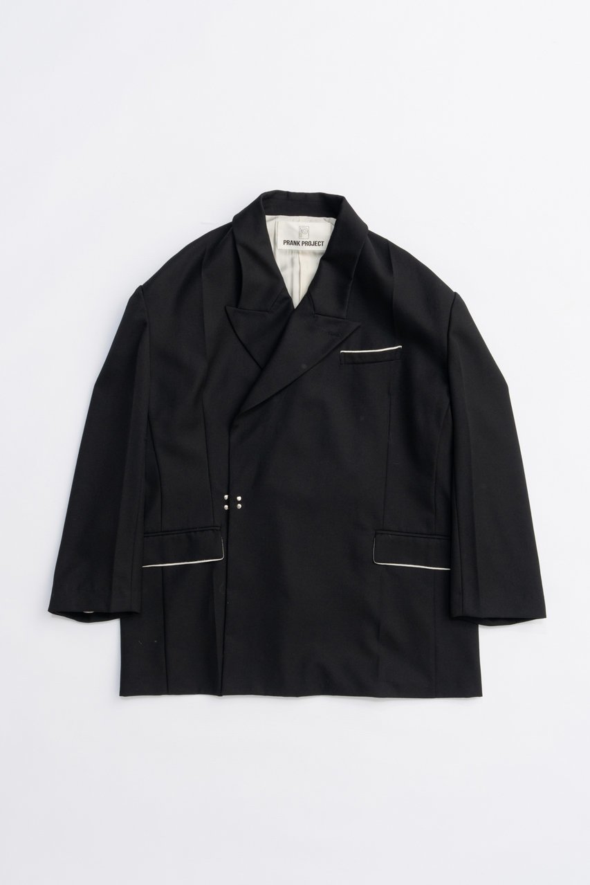 【プランク プロジェクト/PRANK PROJECT】のスーパービッグジャケット / Super Big Jacket インテリア・キッズ・メンズ・レディースファッション・服の通販 founy(ファニー) 　ファッション　Fashion　レディースファッション　Fashion for Women　アウター　Coat / Outerwear Collection　レディースジャケット・軽アウター　Jackets　2025年　2025　2025-2026秋冬・A/W　Autumn/Winter 2025–26 AW25–26　おすすめ　Recommended / Our Picks　シャンブレー　Chambray, Denim-Like Fabric　ジャケット　Jacket, Outerwear　ストライプ　Stripe, Striped Pattern　セットアップ　Set-Up, Coordinated Outfit　A/W・秋冬　Autumn/Winter　BLK(ブラック)|ID: prp329100004622165 ipo3291000000033169970