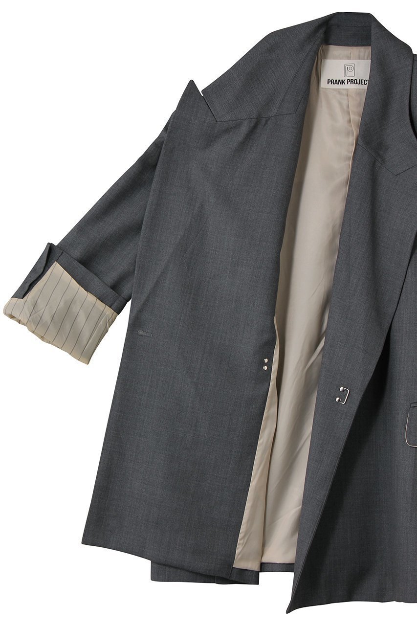 【プランク プロジェクト/PRANK PROJECT】のスーパービッグジャケット / Super Big Jacket 人気、トレンドファッション・服の通販 founy(ファニー) ファッション Fashion レディースファッション Fashion for Women アウター Coat / Outerwear Collection レディースジャケット・軽アウター Jackets おすすめ Recommended / Our Picks シャンブレー Chambray, Denim-Like Fabric ジャケット Jacket, Outerwear ストライプ Stripe, Striped Pattern セットアップ Set-Up, Coordinated Outfit other-8|ID: prp329100004622165 ipo3291000000034005268